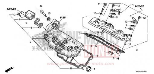 CYLINDER HEAD COVER VFR1200XG de 2016